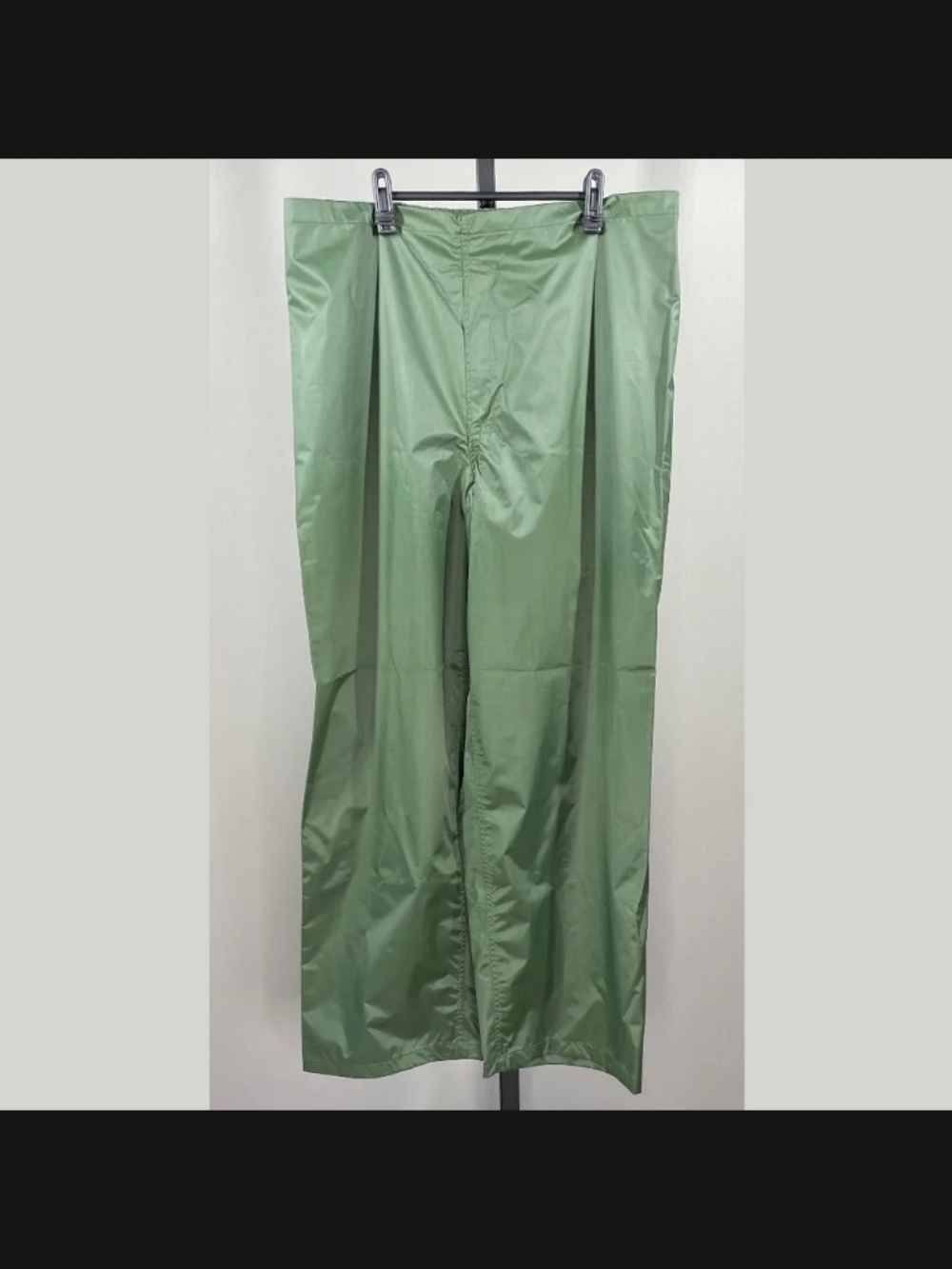 NEW Blauer Rain Pants Mens Large green nylon outdoor work wear vintage deadstock